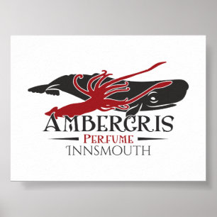 Poster Ambergris Sperm Baleine Parfum Innsmouth
