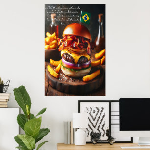Poster Ambiance amazonienne : Picanha Power 24x36