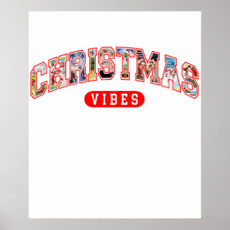 Poster ambiance de noël vacances