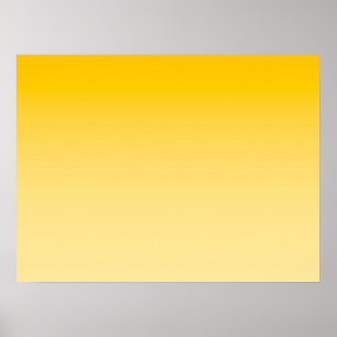 Poster AMBIANCE PRINTEMPS – Jaune Pastel clair à profon