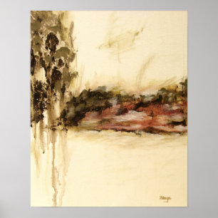 Poster Ambiguë, Abstrait Décharges d'Art Paysage Peinture