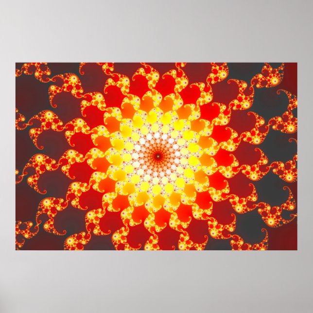 Poster Ambition brûlante - Fractale (Devant)