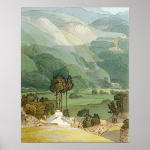 Poster Ambleside, 1786 (avec stylo et encre sur graphit)