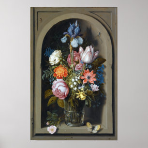 Poster Ambrosius Bosschaert l'aîné Une vie morte