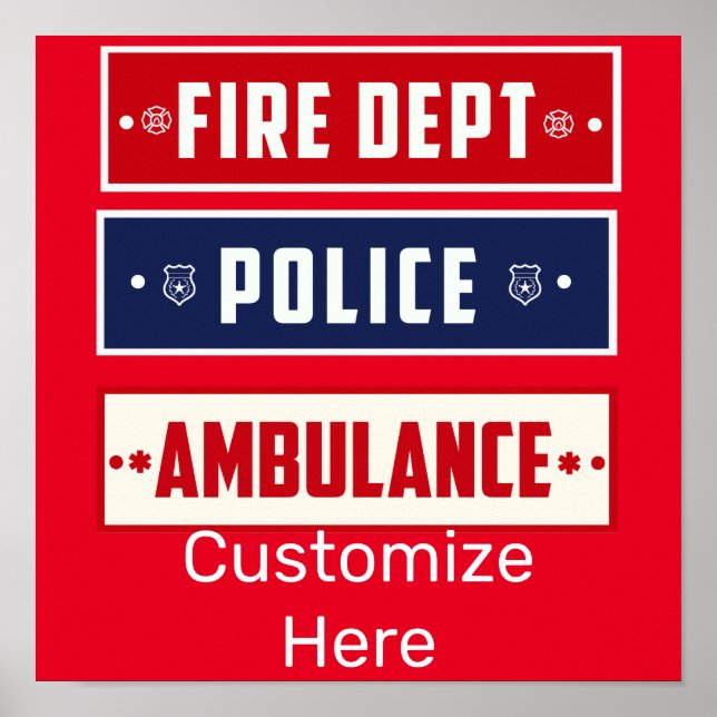 Poster Ambulance de police des incendies Thunder_Cove (Devant)
