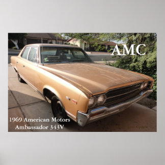 Poster AMC American Motors Ambassador 1969
