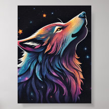 Âme de Loup Arc-en-Ciel : Un Conte Cosmique