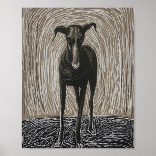 Poster Âme Déchaînée : L'Art Canin Expressionniste Modern