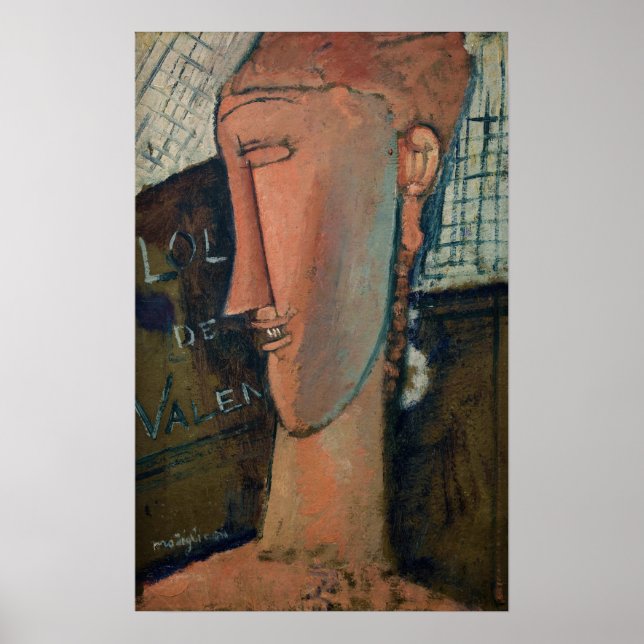 Poster Amedeo Modigliani - Lola de Valence (Devant)