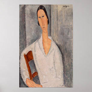 Poster Amedeo Modigliani - Madame Hanka Zborowska penchée