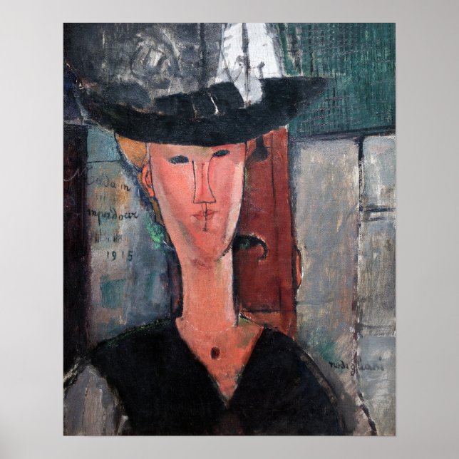 Poster Amedeo Modigliani - Madame Pompadour (Devant)