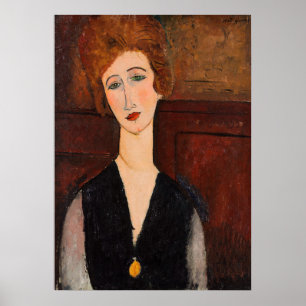 Poster Amedeo Modigliani - Portrait d'une femme
