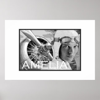 Poster Amelia Earhart et son hélice électrique
