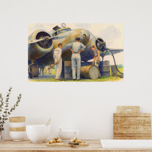 Poster Amelia Earhart Lockheed Model 10 Electra 1937 