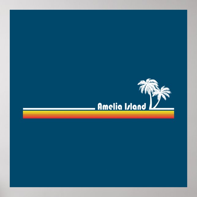 Poster Amelia Island Floride (Devant)