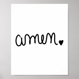 Poster Amen manuscrit