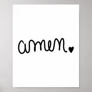 Poster Amen manuscrit