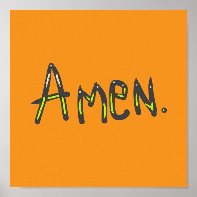 Poster Amen So Be It (Devant)