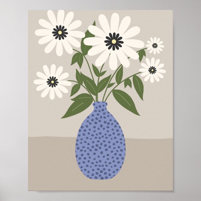 Poster Aménagement Fleur Dans Le Vase (Devant)