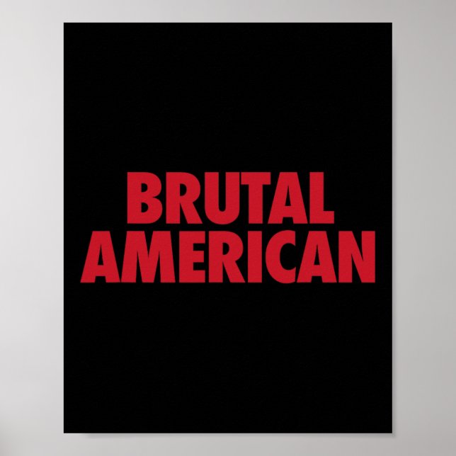 Poster Américain brutal  (Devant)