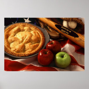 Poster Américain comme tarte à la pomme
