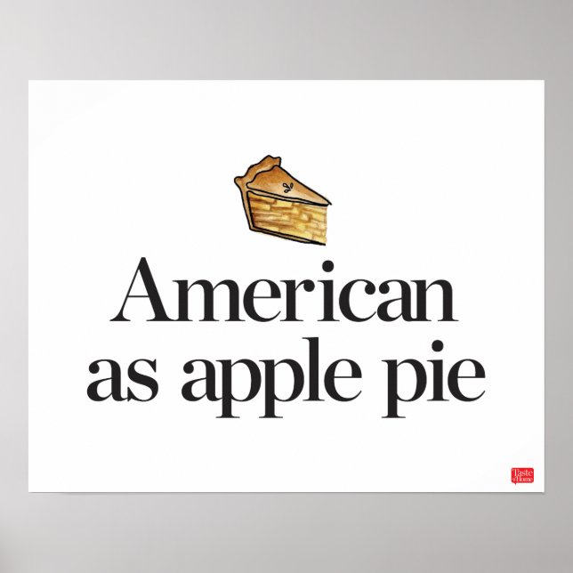 Poster Américain comme tarte à la pomme (Devant)