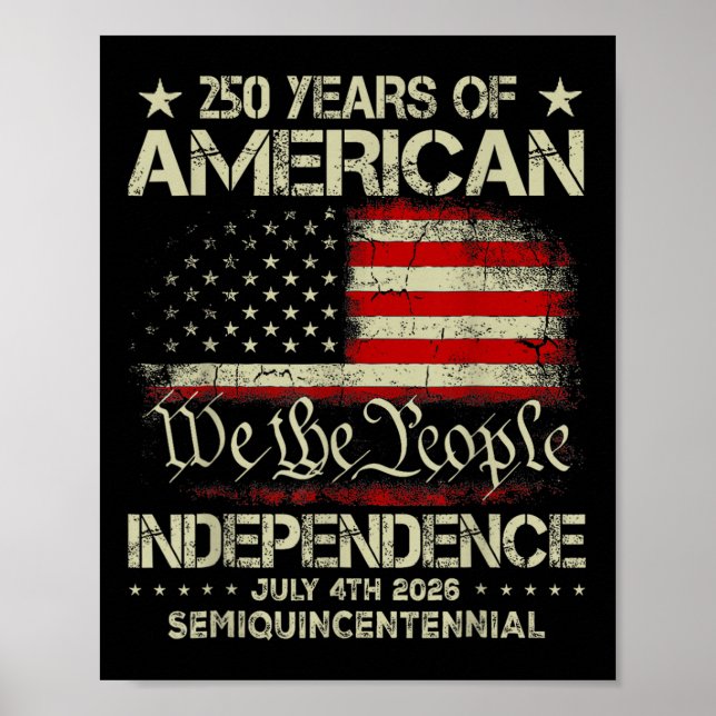 Poster American 250th Anniversary Celebration 250 Years U (Devant)