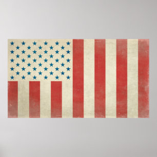 Poster American Civilian Flag of Peace Print