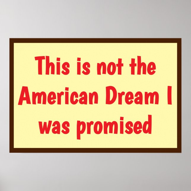Poster American Dream Promised (Devant)