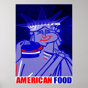 Poster "American Food" Par Urban59 ArtWorks Studio NYC