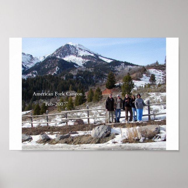 Poster American Fork Canyon (Devant)