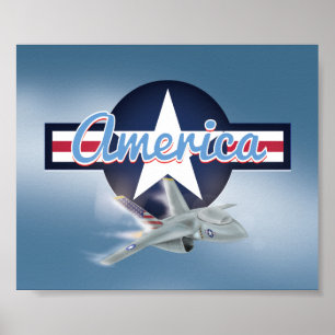 Poster American Jet Fighter