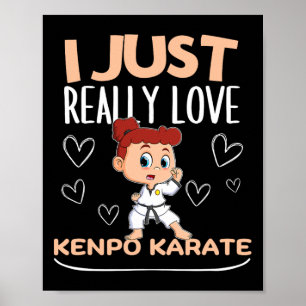 Poster American Kenpo Girl Coach J'Aime Vraiment Kenpo