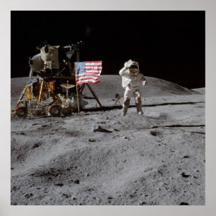 Poster American Moon Walk