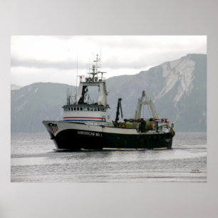 Poster American No 1, Factory Trawler in Dutch Harbour, A