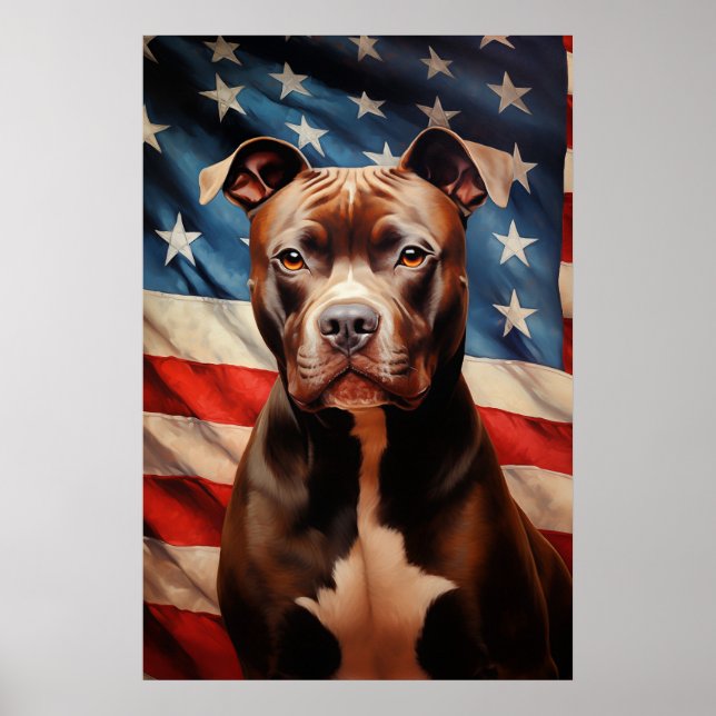 Poster American Pit Bull Terrier (Devant)