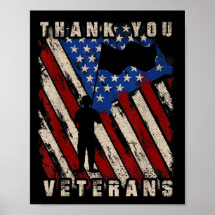 Poster American Priot Patriot Soldat Anciens Combattants