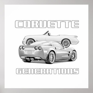 Poster American Sports Car Icon