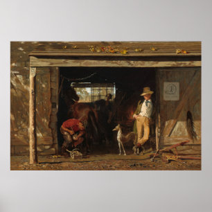 Poster American WildWest Blacksmith and Cowboy