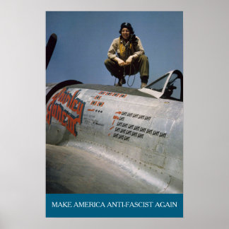Poster American WWII Pilot MAAFA 