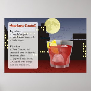 Poster Americano Recipe