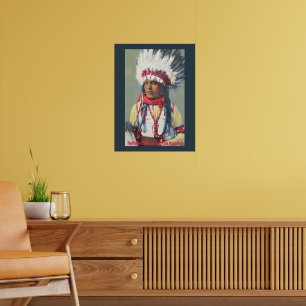Poster Amérindien de Buffalo Calf
