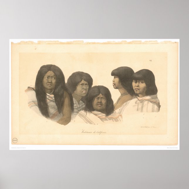 Poster Amérindiens de Californie (0685A) (Devant)