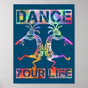 Poster Amérindiens Kokopelli - Danse Ta Vie 3