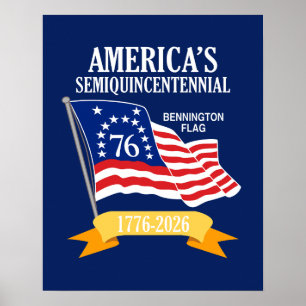 Poster Amérique 250 Semiquincentennial 1776-2026 USA