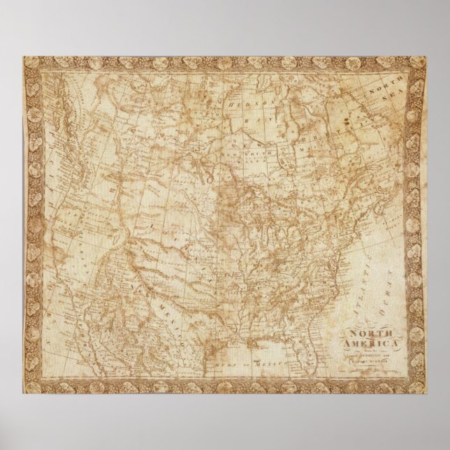 Poster Amérique du Nord 1804 (Devant)