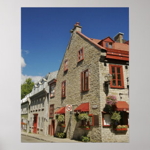 Poster Amérique du Nord, Canada, Québec, Vieux-Québec.