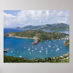 Poster Amérique du Nord, Caraïbes, Antigua. Anglais