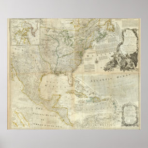 Poster Amérique du Nord composite