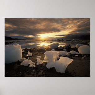 Poster Amérique du Nord, États-Unis, Alaska, Ice Bay, pay